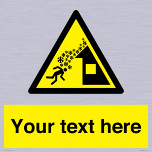 Custom warning roof avalanche